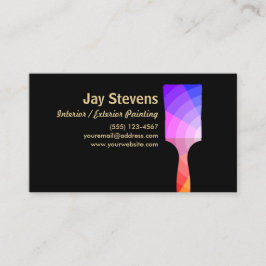 Hushållsmålare, Färg-färgpensel Visitkort