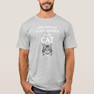Hushållsmedlem för katten t shirt