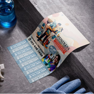 Hushållsrengöring Städhjälp Service Folder Avrivba Reklamblad