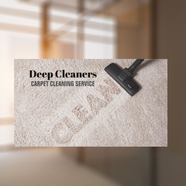 Hushållsskötare Golv Carpet Städning Visitkort (Housekeeping Housekeeper Floor Carpet Cleaning Business Card)