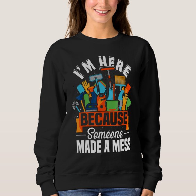 Hushållstjänst Jag är här för att någon har ställt T Shirt (Framsida)