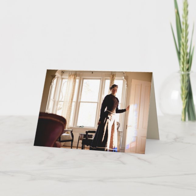 Hushållsuppvärmningskort - Viktoriancitat inuti Tack Kort (Framsida)