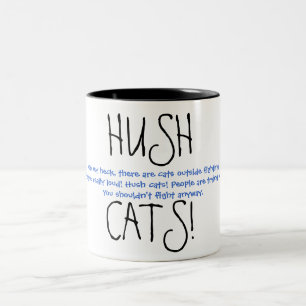 HUSHCATS! Ver. 3 Två-Tonad Mugg