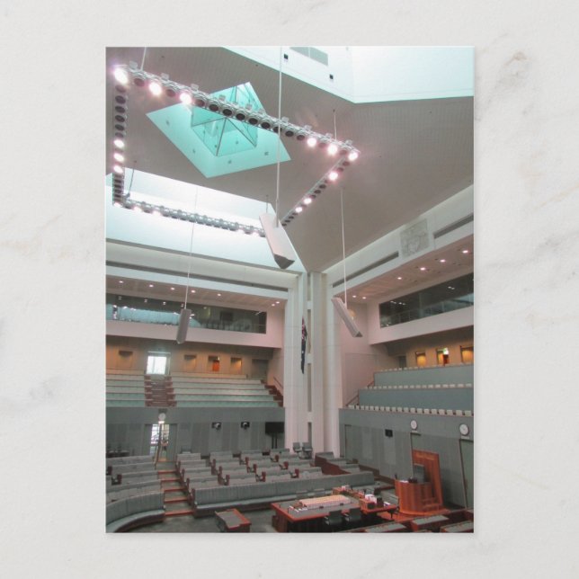 Hushem i parlamentet vykort (Framsida)