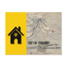 Huskartan för vi har flyttat B byter ut med din