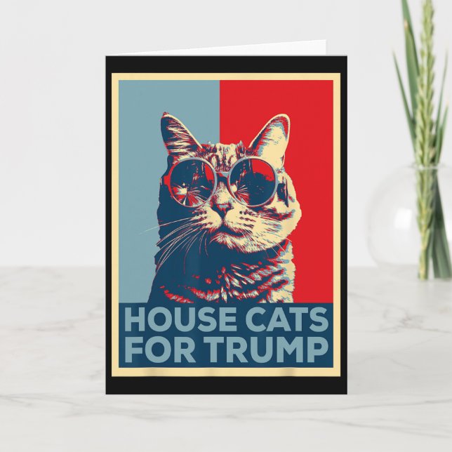 Huskatten För Trump 2024 Trump Vann  Kort (Framsida)