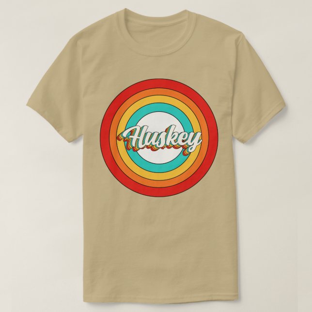 Huskey Namn Shirt Vintage Huskey Circle T (Design framsida)