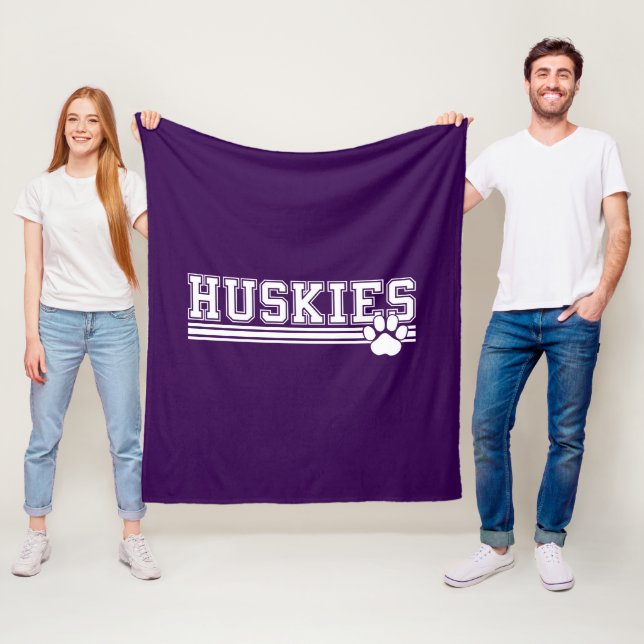 Huskie Fleece Blanket (På plats)