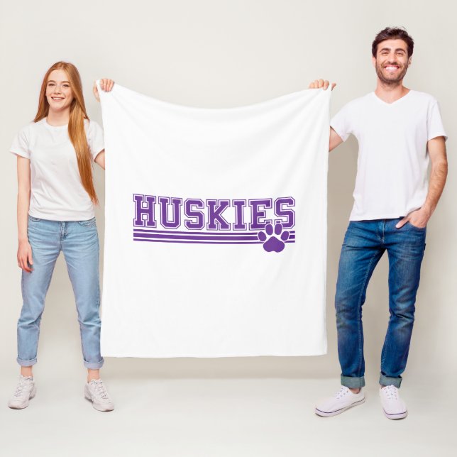 Huskie Fleece Blanket (På plats)