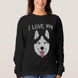 Huskies Hund I kärlek My Husky 6 T Shirt