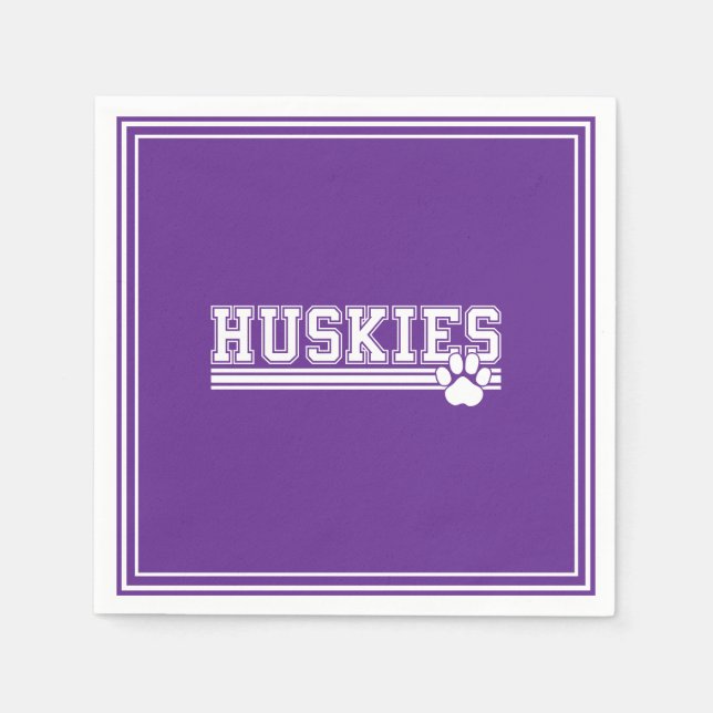 Huskies Paper  Napkins Pappersservett (Framsidan)