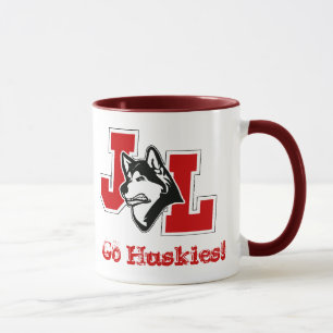 Huskies som segrar koppen mugg