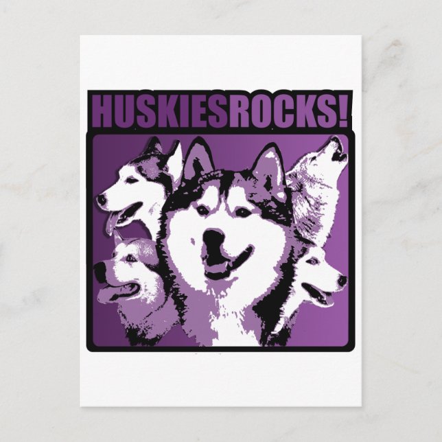Huskies Sten! Vykort (Framsida)
