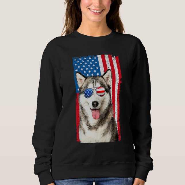 Husky 4th Of July Men Siberian Husky Dog Love Owne T Shirt (Framsida)