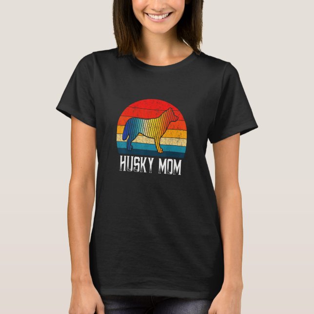 Husky 70s färgstark t shirt (Framsida)