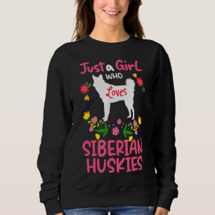 Husky A Girl som Kärlek Siberian husky T Shirt