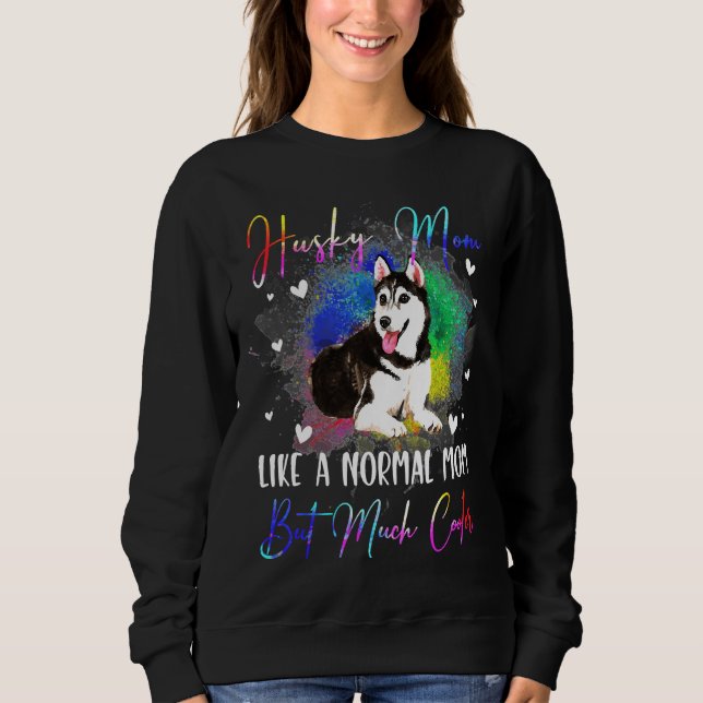 Husky A Normal Mamma Hund T Shirt (Framsida)
