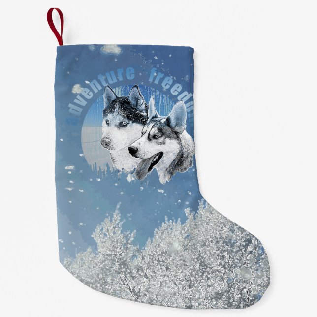 Husky Abenteuer Freiheit Weihnachtsstrumpf Liten Julstrumpa (Framsidan)