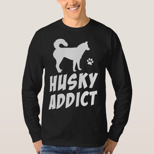 Husky Addict T Shirt (Framsida)