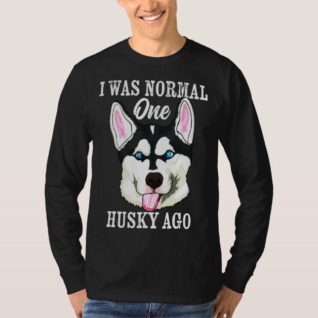 Husky Ago Siberian husky Winter Hund T Shirt (Framsida)