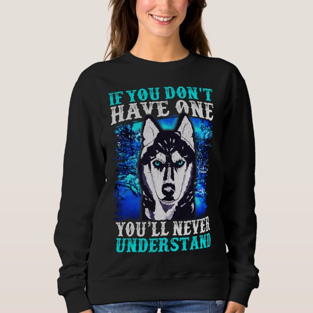 Husky Alaska Huskies Hundägare T Shirt (Framsida)