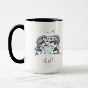 Husky Älskare-kaffe Mugg