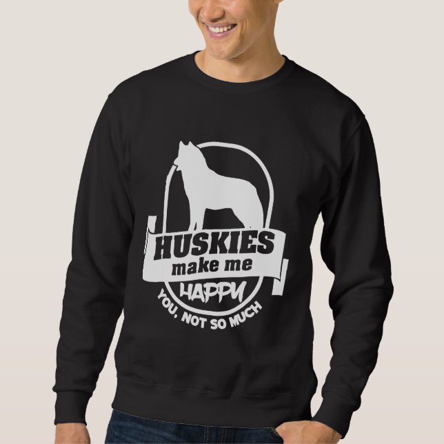 Husky Animal Lång Ärmad Tröja (Framsida)