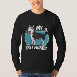 Husky är min bästa vän t shirt