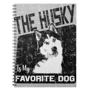 Husky är min favorit Hund, Siberian husky Anteckningsbok