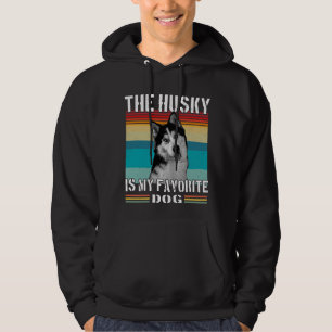 Husky är min favorit Hund, Siberian husky Hoodie