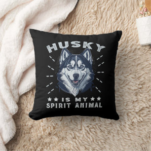 Husky är min själ, dansk, Majestic Husky Hund Kudde