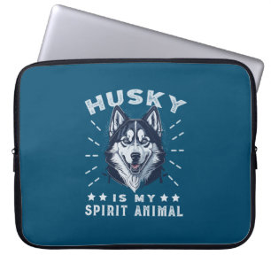 Husky är min själ, dansk, Majestic Husky Hund Laptop Fodral