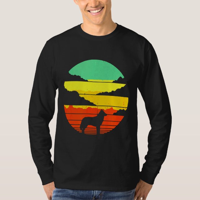 Husky är mitt andliga djur t shirt (Framsida)
