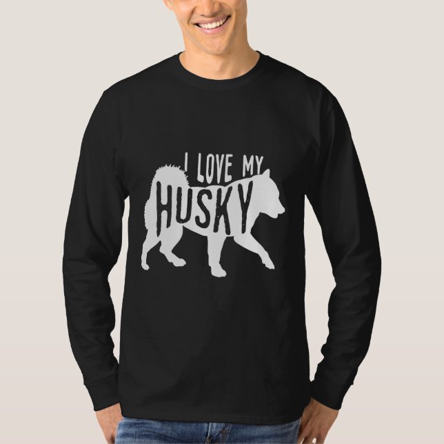 Husky Baby T Shirt (Framsida)