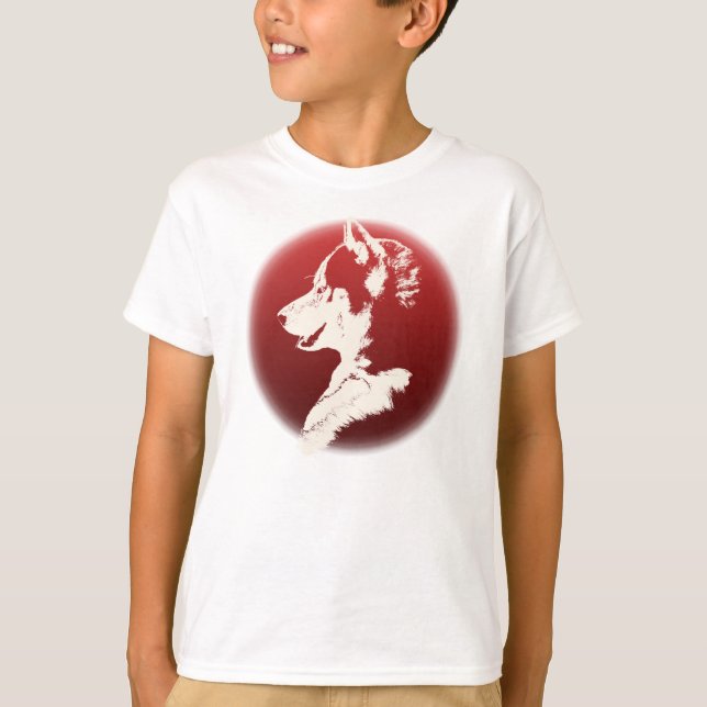 Husky Barn Shirts Barn Husky Puppy Sweatshirt Tee (Framsida)