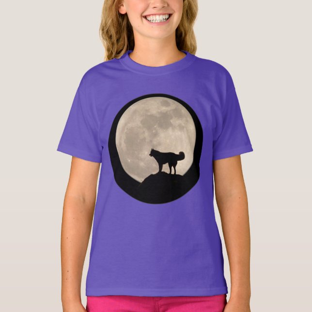 Husky Barn Shirts Sled Hund Barn Husky Sweatshirt Tee Shirt (Framsida)