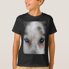 Husky blått synar T-tröja Tee Shirt