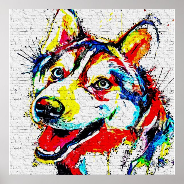 Husky Canvas Poster (Framsidan)