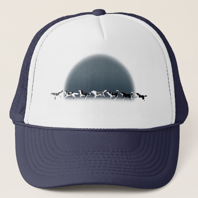 Husky Caps Siberian husky Sled Hund Team Hats Keps (Framsida)