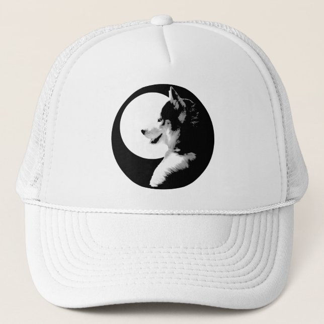 Husky Caps Sled Hund Caps Husky/Varg Hats-gåvor Keps (Framsida)