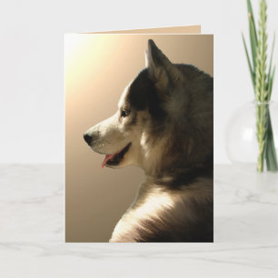 Husky Card Alaska Malamute Card-Personlig Helgkort