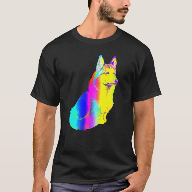 Husky Cat Body T Shirt (Framsida)