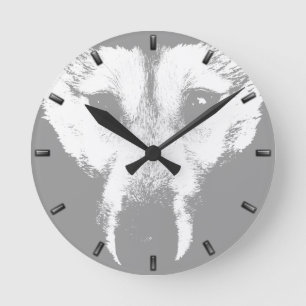 Husky Clock ger Valp av hjullåsning för Varg Rund Klocka