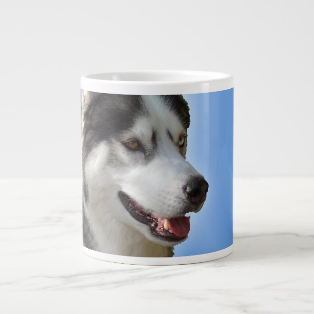 Husky Coffee Mugg Siberian husky Jumbo Kopp Sled H (Framsidan)