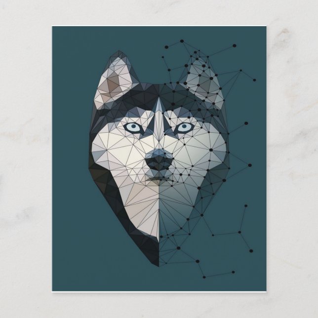 Husky Constellation Canvas (Framsida)