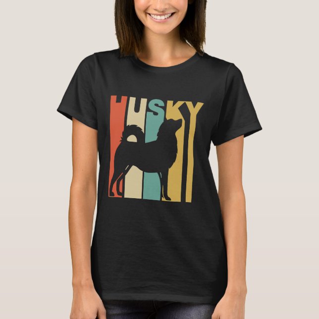 Husky Coola Hundägare T Shirt (Framsida)