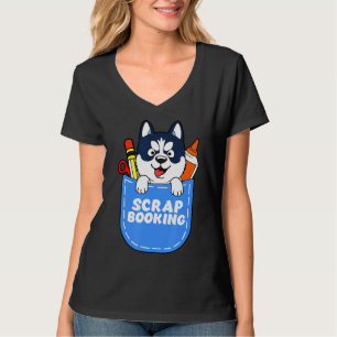 Husky Craiting Scrapbook T Shirt