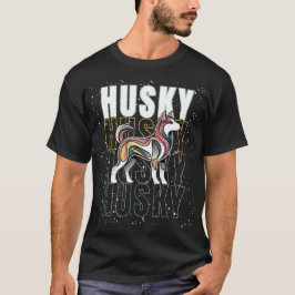 Husky Cute Design T Shirt