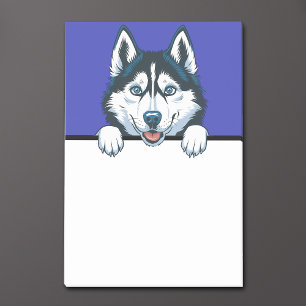 Husky Cute Siberian husky Puppy Hund älskare-gåvor Post-it Block