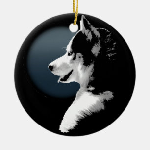 Husky dekoration för hund för prydnadpersonligvarg